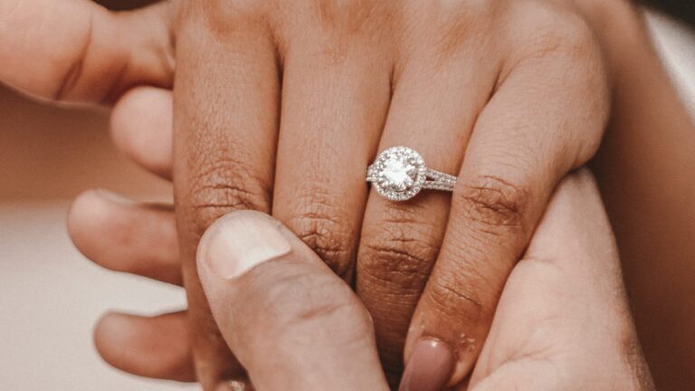 Should women wear jewellery? Black woman with ring on finger